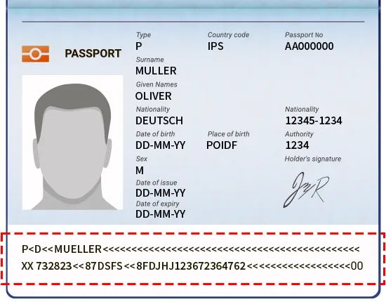 旅券写真サンプル